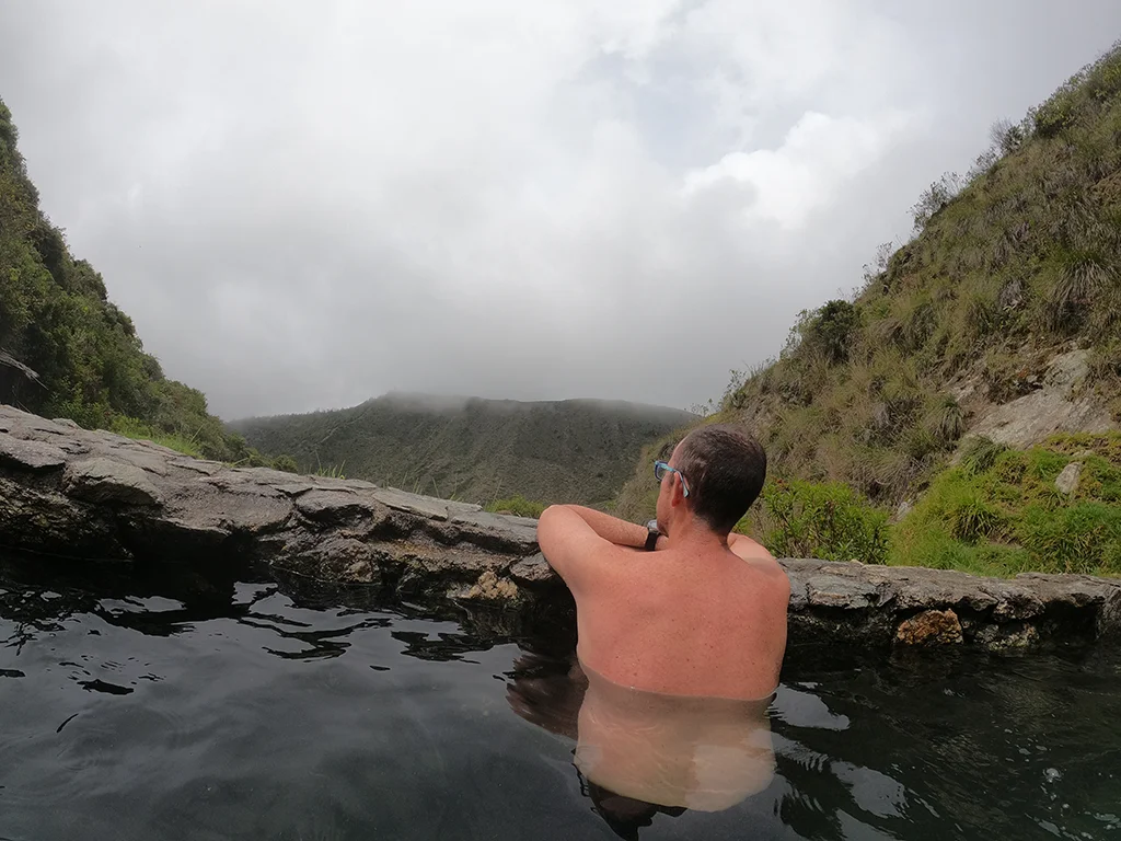 Aguas termales de Musuy en el Páramo de Mérida, Venezuela